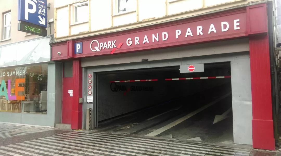 The entrance to the Grand Parade car park.