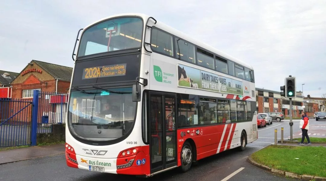 Park n Ride A photo of a bus on a road.