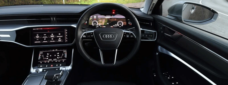 A look at the interior of the Audi A6 Plug-in-Hybrid.