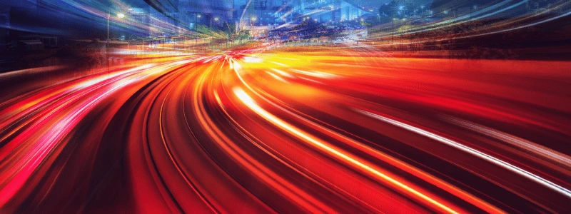 A shutter style image, representing speed.