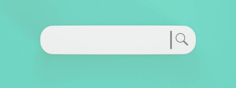 A website search bar about to be typed in.