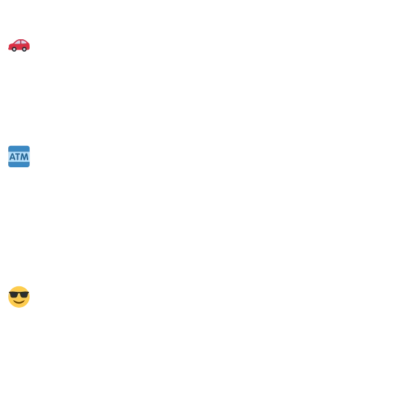 A list of benefits of no deposit car finance.