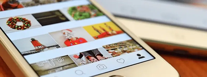 A close up of an Instagram feed on a phone.