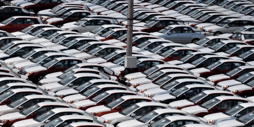 A large car lot.